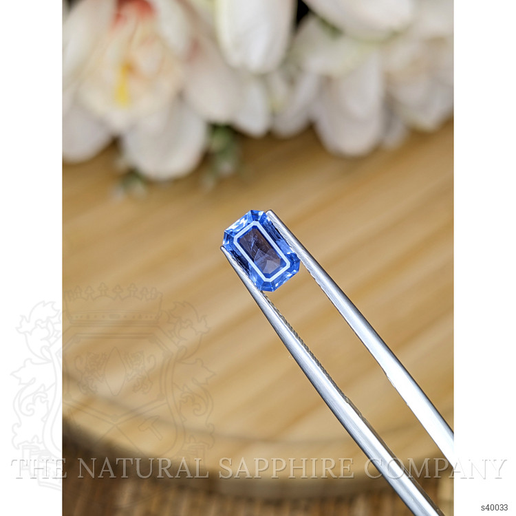 1.38 Ct. Blue Sapphire from Ceylon (Sri Lanka)