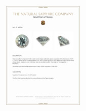 0.30 Ct. Yellowish Green Sapphire from Montana Appraisal