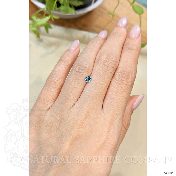 0.35 Ct. Bluish Green Sapphire from Montana