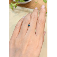 0.35 Ct. Greenish Blue Sapphire from Montana Life Style