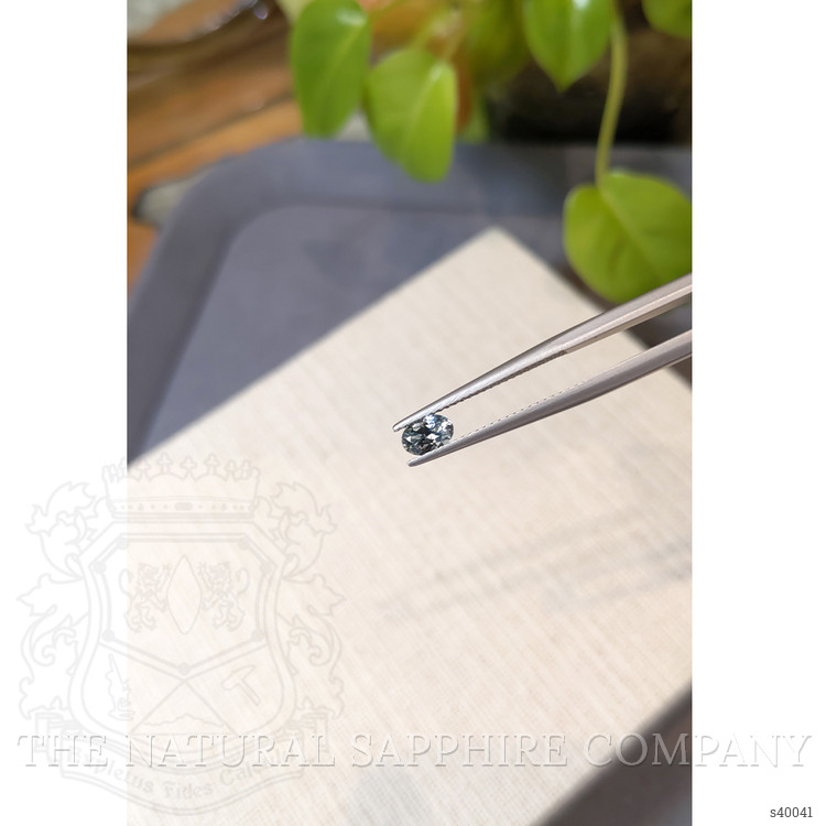 0.48 Ct. Bluish Green Sapphire from Montana