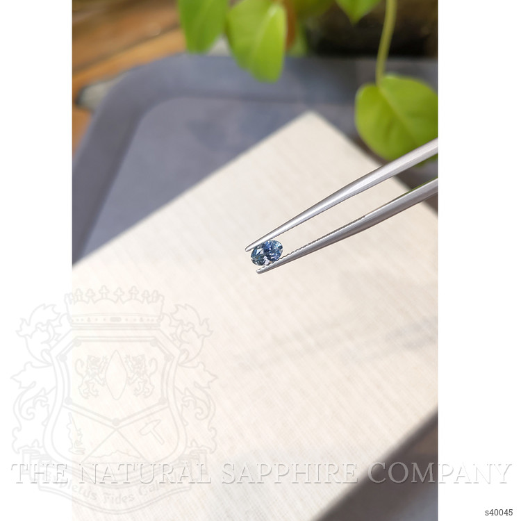 0.49 Ct. Bluish Green Sapphire from Montana