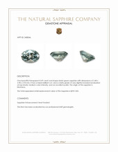 0.49 Ct. Bluish Green Sapphire from Montana Appraisal