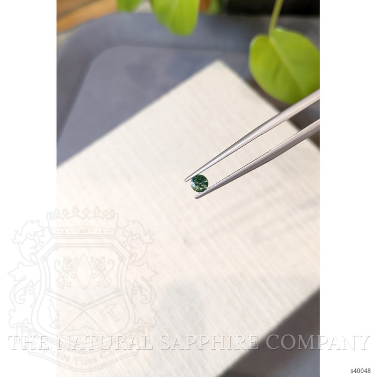 0.29 Ct. Green Sapphire from Montana