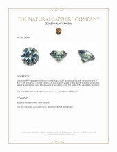 0.35 Ct. Bluish Green Sapphire from Montana Appraisal