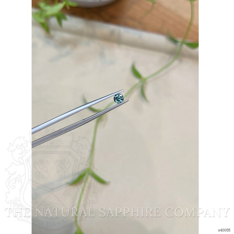 0.38 Ct. Bluish Green Sapphire from Montana