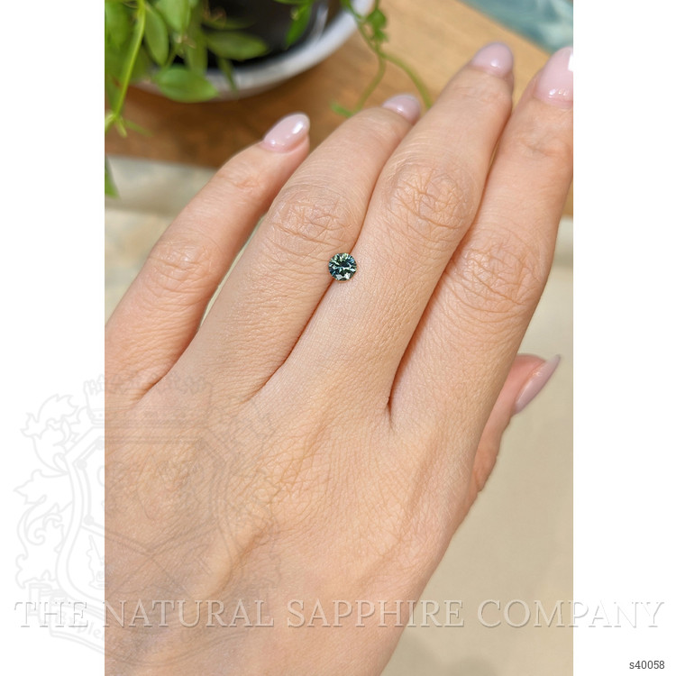 0.39 Ct. Bluish Green Sapphire from Montana