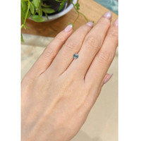 0.39 Ct. Bluish Green Sapphire from Montana Life Style