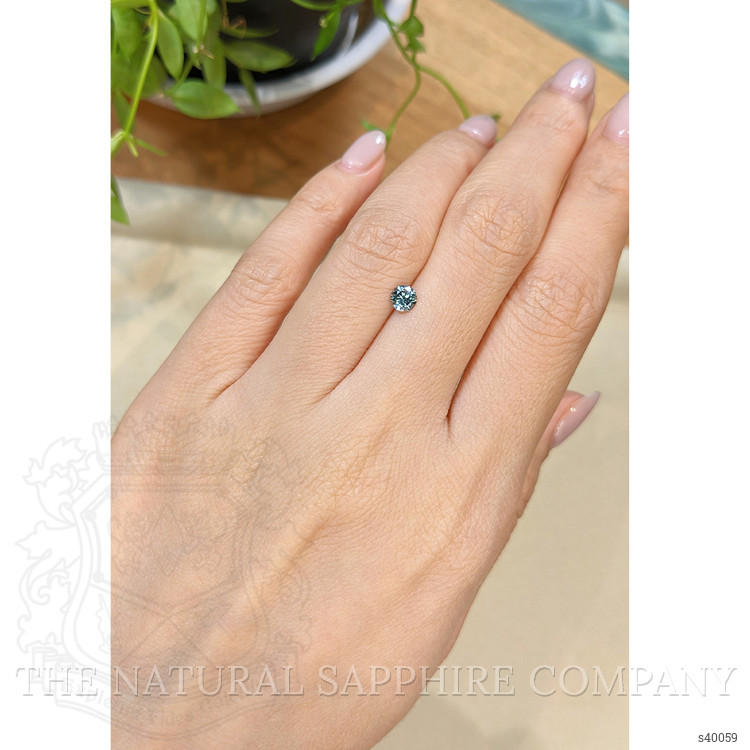 0.39 Ct. Bluish Green Sapphire from Montana