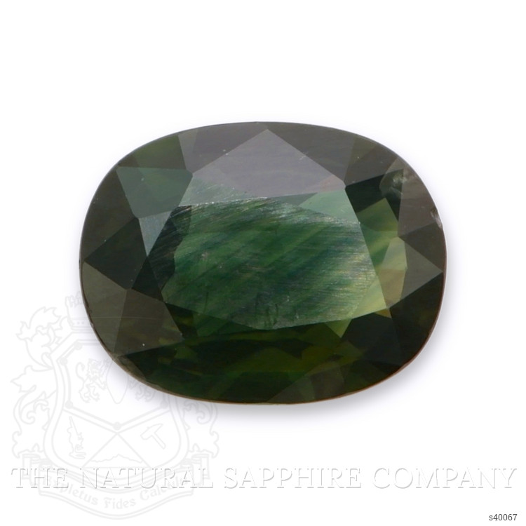 3.44 Ct. Yellowish Green Sapphire from Burma (Myanmar)