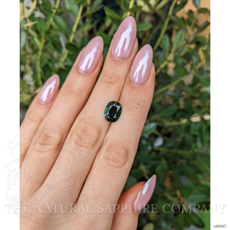 3.44 Ct. Yellowish Green Sapphire from Burma (Myanmar)
