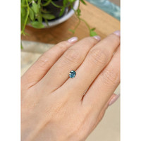 0.48 Ct. Bluish Green Sapphire from Montana Life Style