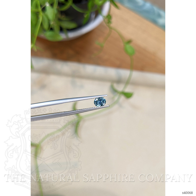 0.48 Ct. Bluish Green Sapphire from Montana