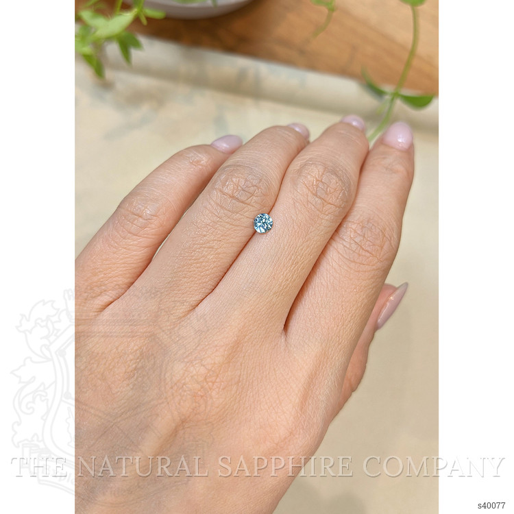 0.36 Ct. Greenish Blue Sapphire from Montana