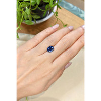 2.77 Ct. Blue Sapphire from Thailand Life Style