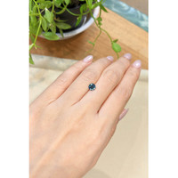 1.06 Ct. Bluish Green Sapphire from Ceylon (Sri Lanka) Life Style