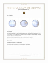 9.70 Ct. Greyish Blue Star Sapphire from Ceylon (Sri Lanka) Appraisal