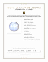9.70 Ct. Greyish Blue Star Sapphire from Ceylon (Sri Lanka) Scan Report