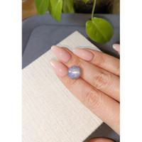 9.70 Ct. Greyish Blue Star Sapphire from Ceylon (Sri Lanka) Life Style