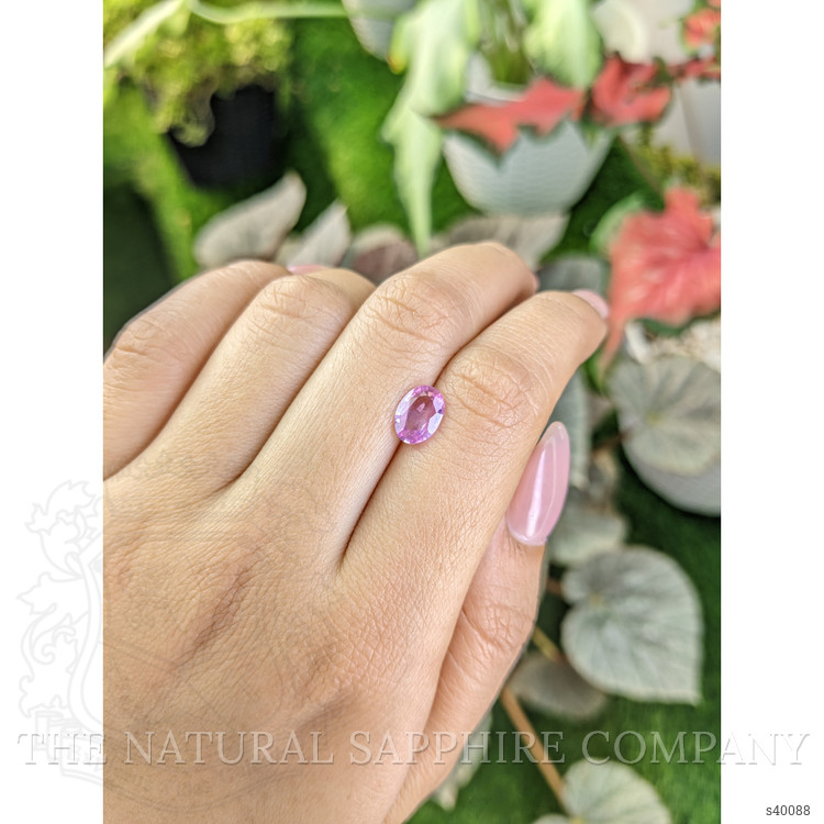 1.24 Ct. Pink Sapphire from Ceylon (Sri Lanka)