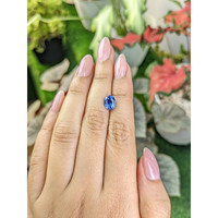 2.41 Ct. Blue Sapphire from Ceylon (Sri Lanka) Life Style