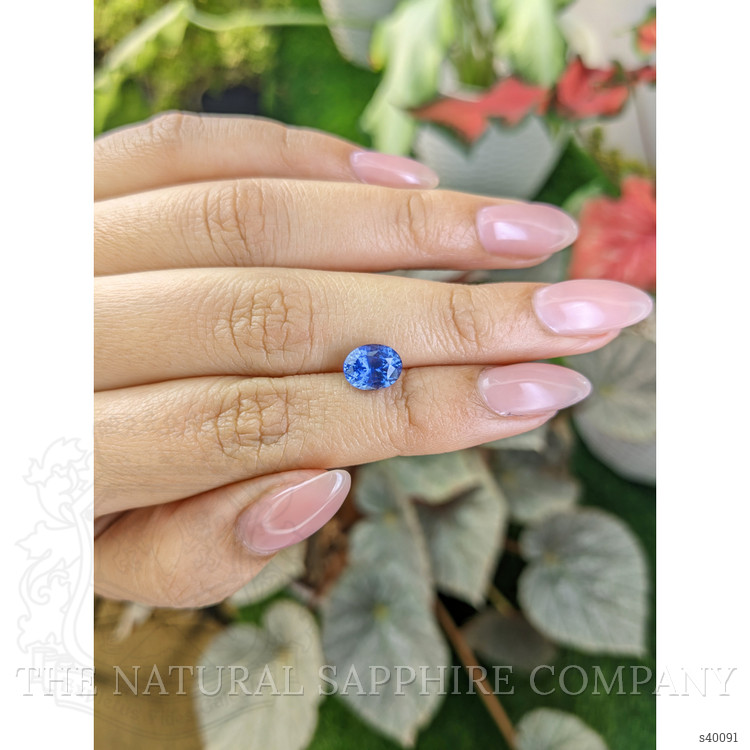2.41 Ct. Blue Sapphire from Ceylon (Sri Lanka)