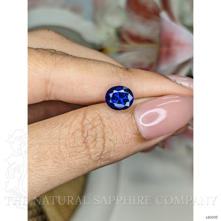 2.28 Ct. Blue Sapphire from Ceylon (Sri Lanka)