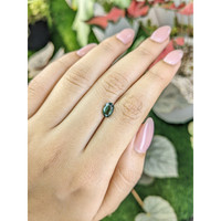1.35 Ct. Green Sapphire from Madagascar Life Style