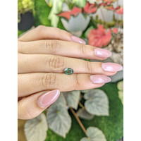 1.35 Ct. Green Sapphire from Madagascar Life Style