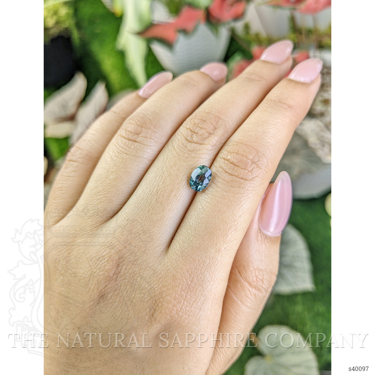 1.64 Ct. Bluish Green Sapphire from Madagascar