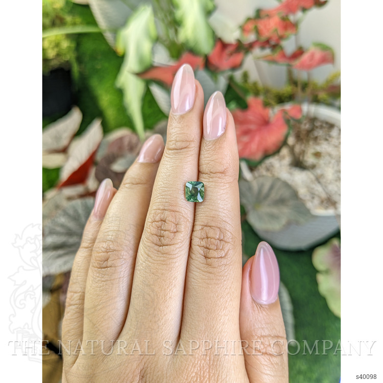 1.71 Ct. Bluish Green Sapphire from Madagascar