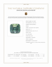 1.71 Ct. Bluish Green Sapphire from Madagascar Scan Report