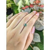 1.71 Ct. Bluish Green Sapphire from Madagascar Life Style
