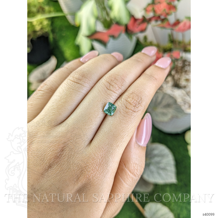 1.71 Ct. Bluish Green Sapphire from Madagascar