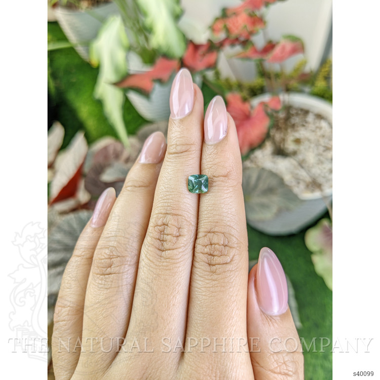 1.71 Ct. Bluish Green Sapphire from Madagascar