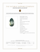 1.56 Ct. Bluish Green Sapphire from Madagascar Scan Report