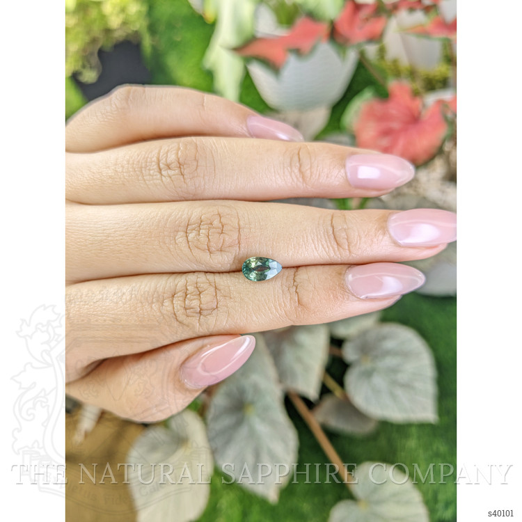1.56 Ct. Bluish Green Sapphire from Madagascar