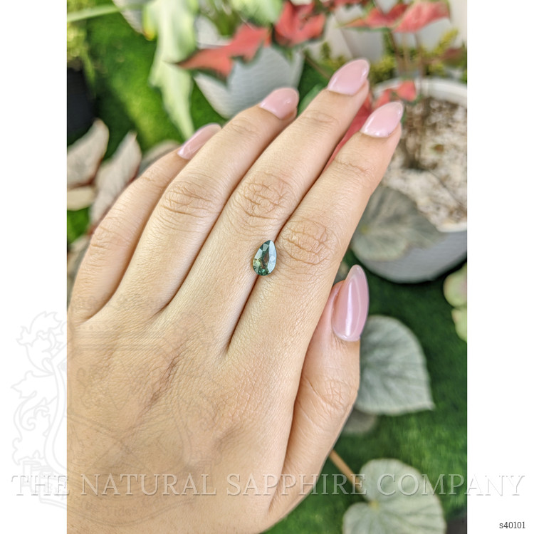 1.56 Ct. Bluish Green Sapphire from Madagascar
