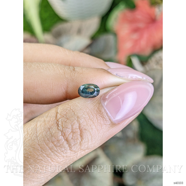 1.33 Ct. Bluish Green Sapphire from Madagascar