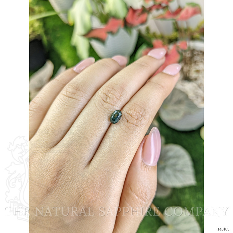 1.33 Ct. Bluish Green Sapphire from Madagascar