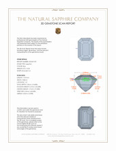 10.58 Ct. Blue Sapphire from Ceylon (Sri Lanka) 3 D Scan Report