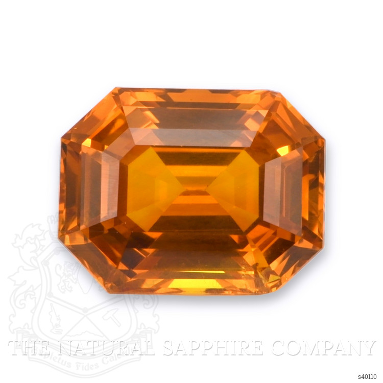 14.04 Ct. Orange Sapphire from Ceylon (Sri Lanka)