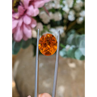 10.66 Ct. Orange Sapphire from Ceylon (Sri Lanka) Life Style