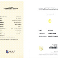 11.31 Ct. Yellow Sapphire from Ceylon (Sri Lanka) Scan Report