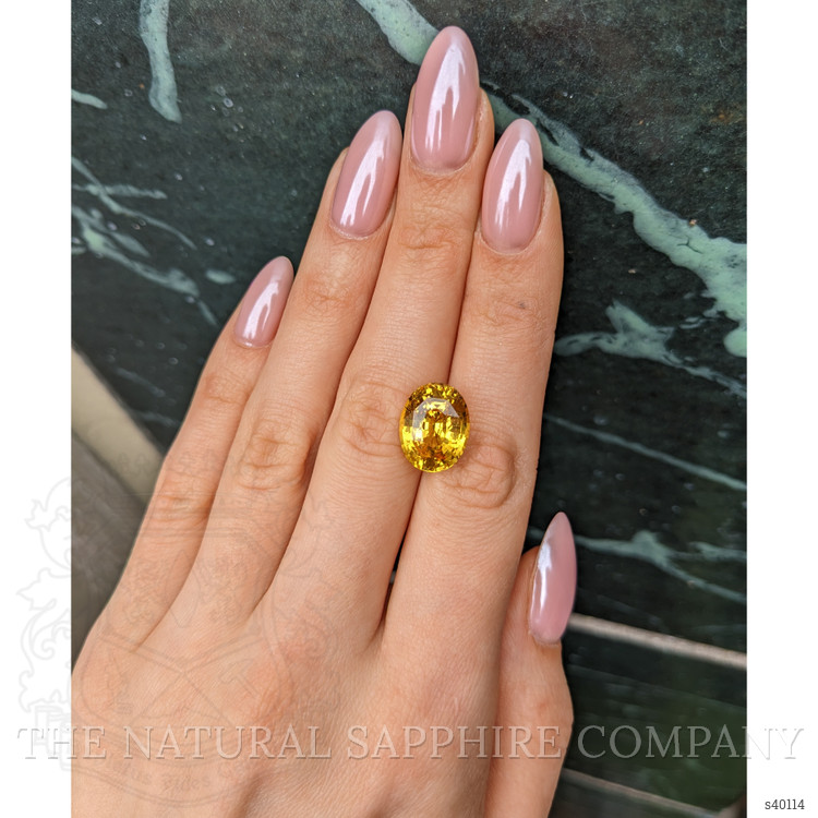 11.31 Ct. Yellow Sapphire from Ceylon (Sri Lanka)