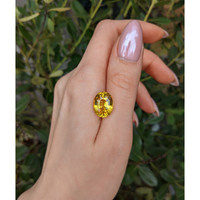 11.31 Ct. Yellow Sapphire from Ceylon (Sri Lanka) Life Style