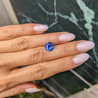 3.50 Ct. Blue Sapphire from Ceylon (Sri Lanka) Life Style
