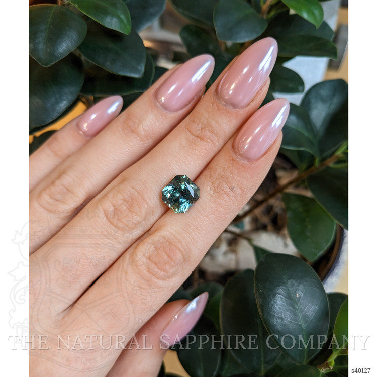 5.77 Ct. Bluish Green Sapphire from Madagascar