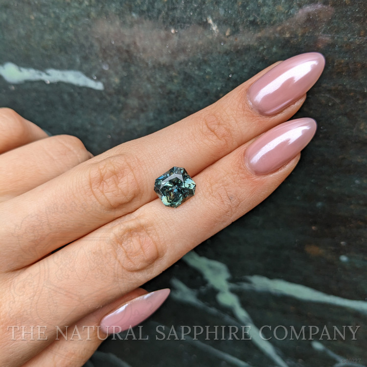 5.77 Ct. Bluish Green Sapphire from Madagascar