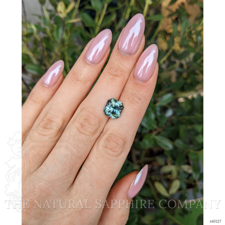 5.77 Ct. Bluish Green Sapphire from Madagascar